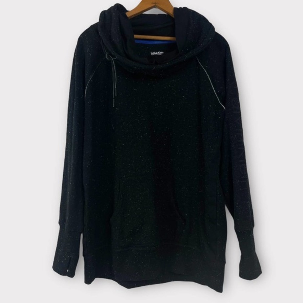 CALVIN Klein Sweatshirt Jacket Tunic Length Size Large